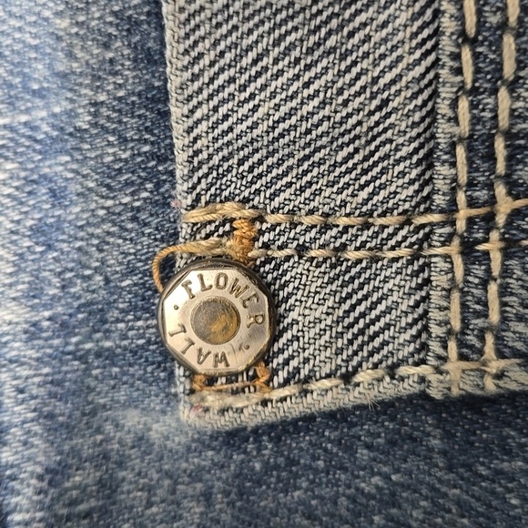 Wallflower Indigo Distressed Denim Shorts Junior 11 - Picture 5 of 6